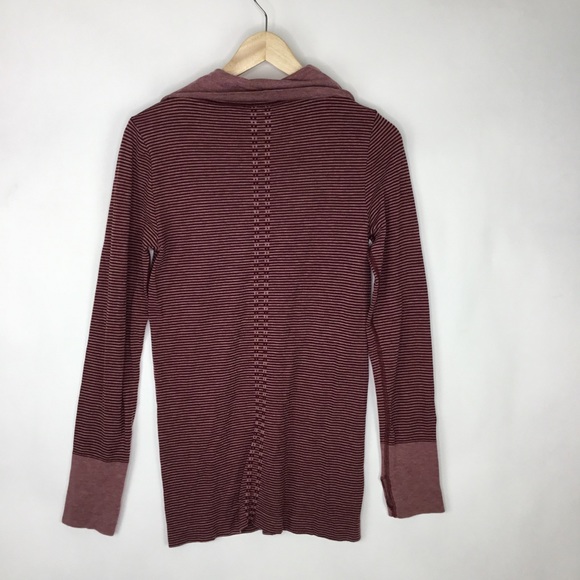 Athleta Cowl neck Striped Shirt - Picture 2 of 3